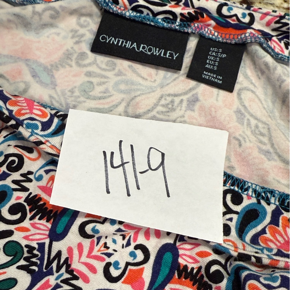 Cynthia Rowley floral wrap midi skirt SZ SM - Picture 9 of 10